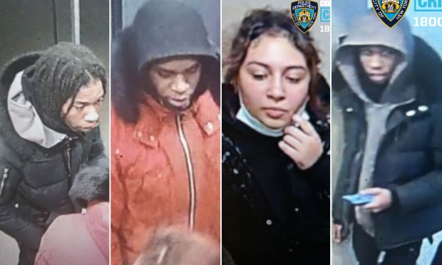 Police have released photos of the suspects wanted for the robbery and murder of Tyreek Moore. (NYPD)