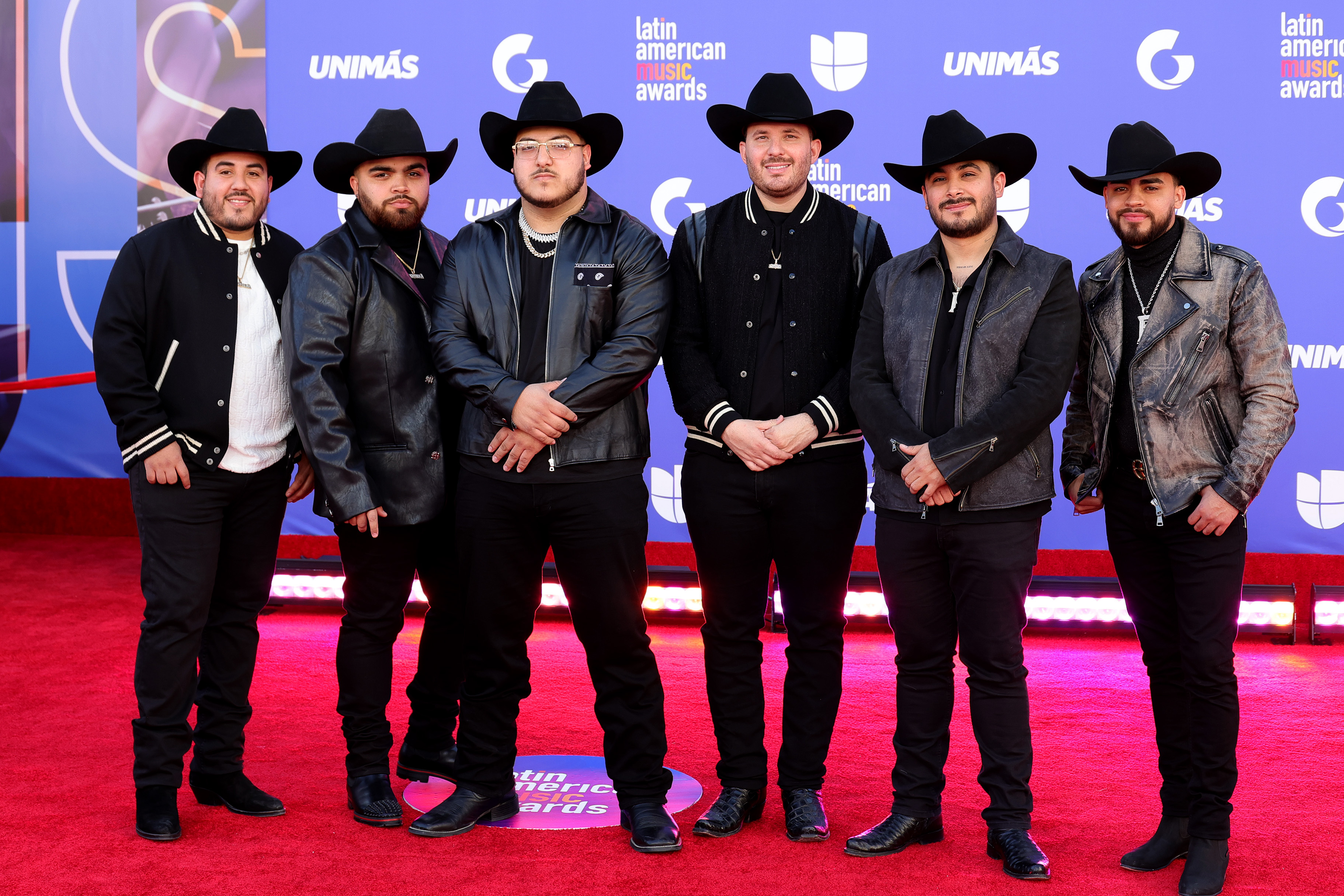 Grupo Frontera attends the 2023 Latin American Music Awards at MGM Grand Garden Arena on April 20, 2023, in Las Vegas, Nev. Grupo Frontera attends the 2023 Latin American Music Awards at MGM Grand Garden Arena on April 20, 2023, in Las Vegas, Nev.