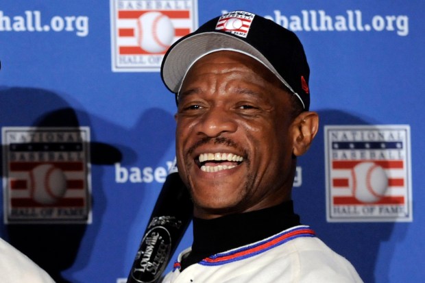 Baseball Hall of Fame inductee Rickey Henderson