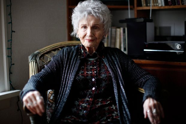 Alice Munro is photographed during an interview in Victoria, B.C. Tuesday, Dec.10, 2013. (Chad Hipolito/The Canadian Press via AP)