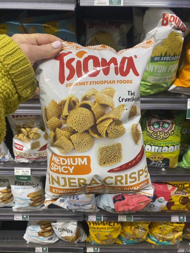 Injera crisps by Tsiona.