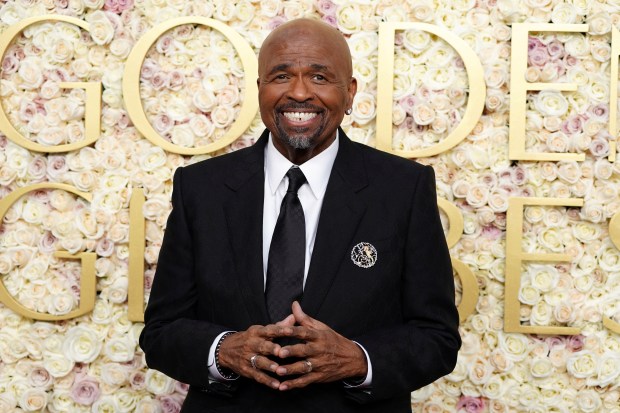 William Stanford Davis arrives at the 82nd Golden Globes on Sunday, Jan. 5, 2025, at the Beverly Hilton in Beverly Hills, Calif.