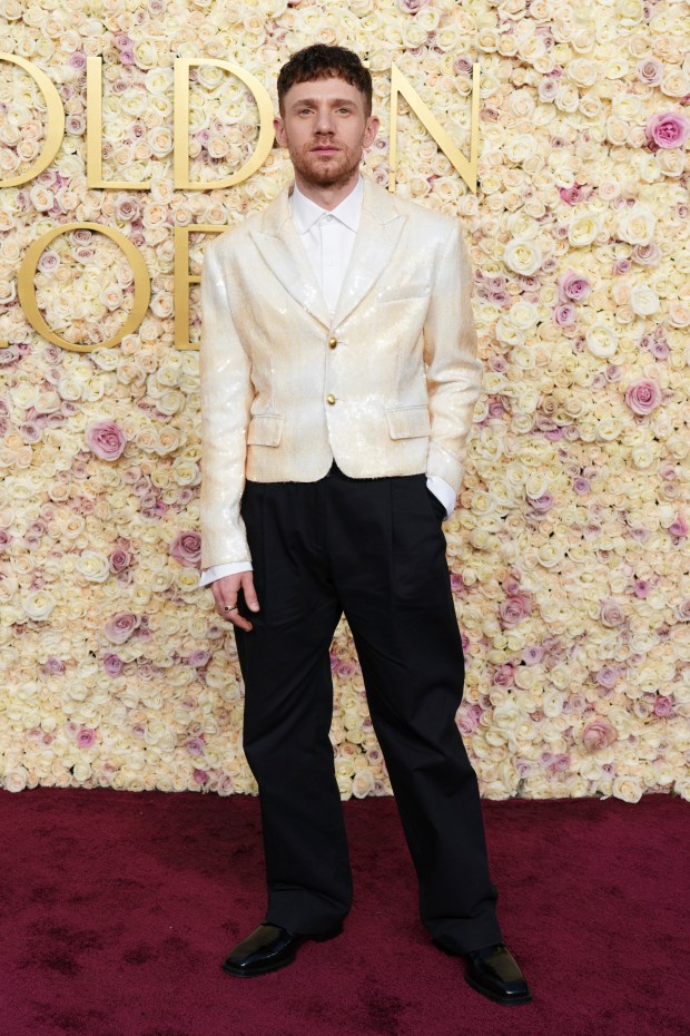 Chris Perfetti arrives at the 82nd Golden Globes on Sunday, Jan. 5, 2025, at the Beverly Hilton in Beverly Hills, Calif. 