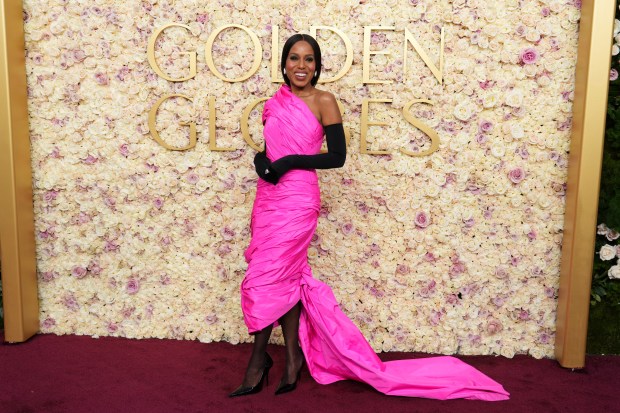 Kerry Washington arrives at the 82nd Golden Globes on Sunday, Jan. 5, 2025, at the Beverly Hilton in Beverly Hills, Calif. 