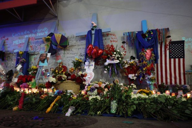 NEW ORLEANS, LOUISIANA - JANUARY 04: Scenes from a vigil held for people killed on Bourbon street are seen on January 04, 2025 in New Orleans, Louisiana. At least 14 people were killed on Bourbon Street when a person allegedly drove into a crowd in the early morning hours of New Year's Day Dozens more were injured after a suspect in a rented pickup truck allegedly drove around barricades and through a crowd of New Year's revelers on Bourbon Street. The suspect then got out of the car, opened fire on police officers, and was subsequently killed by law enforcement. (Photo by Chris Graythen/Getty Images)