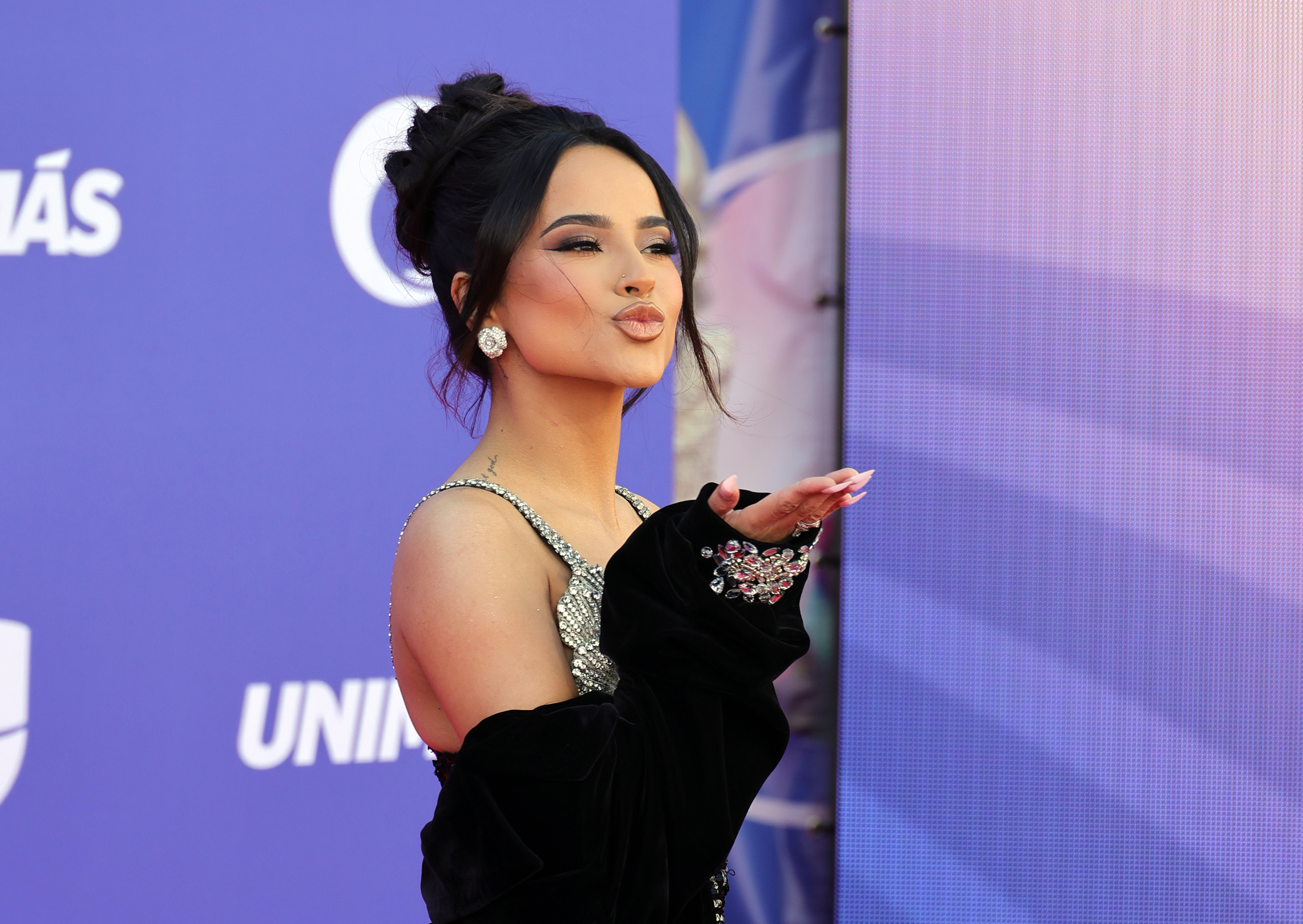 Becky G attends the 2023 Latin American Music Awards at MGM Grand Garden Arena on April 20, 2023, in Las Vegas, Nev. Becky G attends the 2023 Latin American Music Awards at MGM Grand Garden Arena on April 20, 2023, in Las Vegas, Nev.