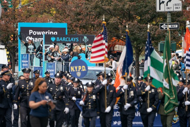 Fans and New York Liberty players celebrate during a ticker-tape parade in Manhattan's 'Canyon of Heroes' the following the Liberty's WNBA Championship win on Thursday, Oct. 22, 2024, in New York City. (Barry Williams for New York Daily News)