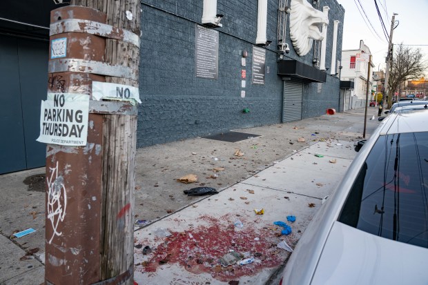 Ten people were taken to area hospitals suffering from gunshots wounds after a shooting outside a Queens nightclub on Wednesday Jan. 1, 2025. (Theodore Parisienne / New York Daily News)