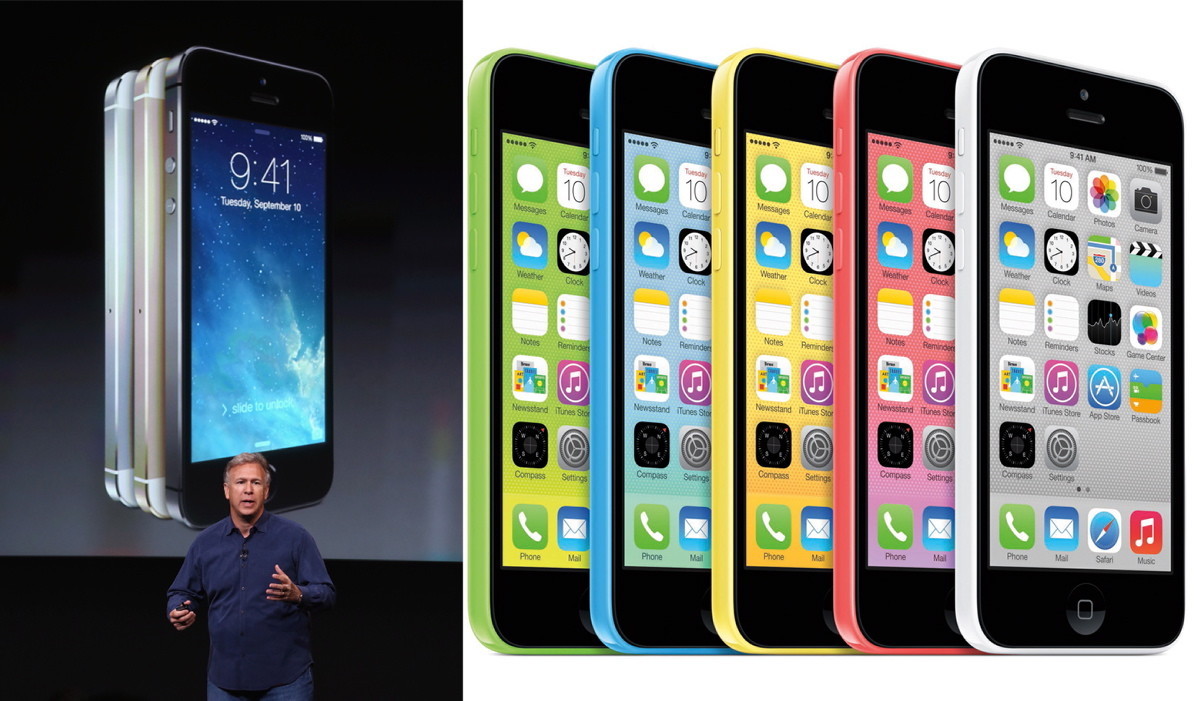 Announced on Sept. 10, 2013, Apple hit their customers with not one but TWO huge updates to the iPhone. The iPhone 5s was the first phone to feature an option in gold aside from the usual black and white options. The 5s also featured a much faster operating system, Touch ID, and the beginning of health and fitness integrated apps. The same day, Apple also unveiled the 5c, the first plastic model that was cheaper and featured fun colors like green, blue, yellow and pink.